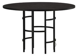 Jídelní stůl Copenhagen, černý, ⌀115