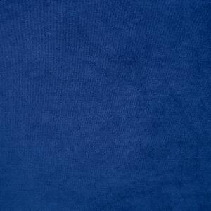 Modrá pohodlná sametová lenoška Chesterfield - pravá NIMES