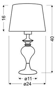 CLX Stolní lampička GENNARO, černá 41-21413