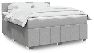 Box spring postel s matrací světle šedá 180 x 200 cm textil 3287140