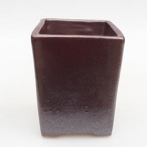 E-bonsai Keramická bonsai miska 7,5 x 7,5 x 9,5 cm hnědá