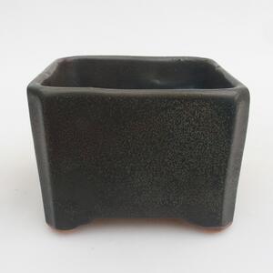 E-bonsai Keramická bonsai miska 9,5 x 9,5 x 7 cm šedá