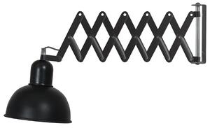 CLX Flexibilní nástěnná lampa GUSTAVO, 1xE27, 40W, černá 41-27900