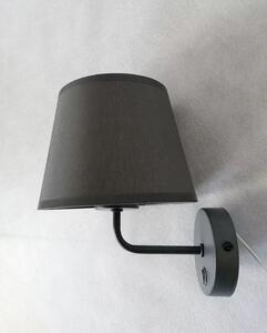 TK-LIGHTING Nástěnná lampa BARTOLOMEO, šedá 1880