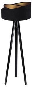 BPS koncept Stojací lampa Galaxy, v.146cm, černo-zlaté stínidlo, 1xE27, ø 50 cm Barva podstavy: Černá