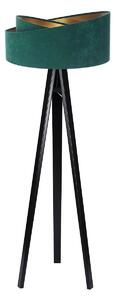 BPS koncept Stojací lampa Galaxy, v.146cm, zelené stínidlo, 1xE27, ø 50 cm Barva podstavy: Černá