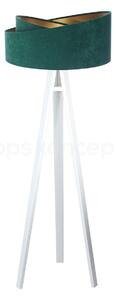 BPS koncept Stojací lampa Galaxy, v.146cm, zelené stínidlo, 1xE27, ø 50 cm Barva podstavy: Bílá