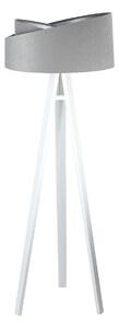 BPS koncept Stojací lampa Galaxy, v.146cm, šedo-zlaté stínidlo, 1xE27, ø 50 cm Barva podstavy: Bílá