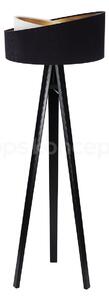 BPS koncept Stojací lampa Galaxy, v.146cm, černo-zlaté stínidlo, 1xE27, ø 50 cm Barva podstavy: Černá