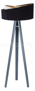BPS koncept Stojací lampa Galaxy, v.146cm, černo-zlaté stínidlo, 1xE27, ø 50 cm Barva podstavy: Šedá