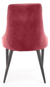 Kovová židle K365, červená