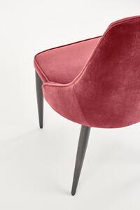 Kovová židle K365, červená
