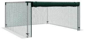 Outsunny Zahradní síť 1,25 x 1,25 m, Stan na ochranu rostlin se zipem, Ochranná síť proti hmyzu, Zelená síť na zeleninu odolná vůči větru, Ochranná sí