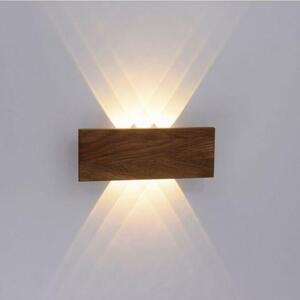 PAUL NEUHAUS LED nástěnné svítidlo, dřevo, 1-ramenné, IP20, teplá bílá, 3000K 3000K