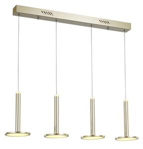 ITALUX Závěsné LED svítidlo nad jídelní stůl OLIVER, zlaté MD17033012-4B GOLD