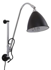 ITALUX Nástěnná flexibilní industriální lampa EVATO, 1xE14, 60W MBE0024/1C-BLACK