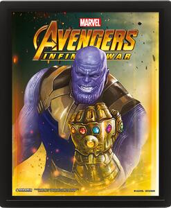 Zarámovaný 3D obraz Avengers - Thanos