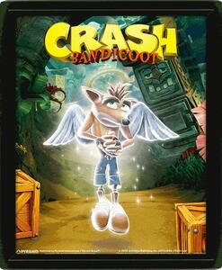 Zarámovaný 3D Obraz Crash Bandicoot - Game Over