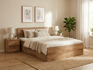 Postel SOFIA 120 x 200 cm, dub artisan