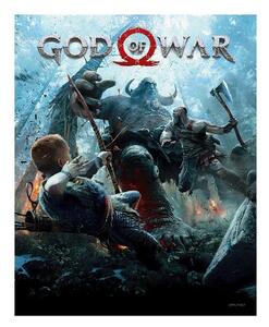 Playstation Zarámovaný 3D obraz - God of War