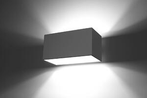 SOLLUX LIGHTING Nástěnné osvětlení QUAD MAXI, 2xG9, 40W, šedé SL.0526