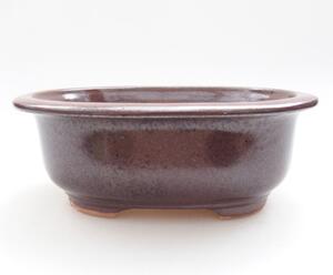 E-bonsai Keramická bonsai miska 15,5 x 12 x 6 cm hnědá