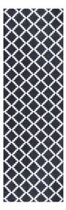Černo-bílý běhoun Zala Living Elegance, 50 x 150 cm