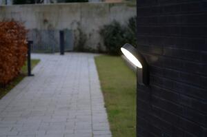 LUTEC Venkovní LED nástěnné osvětlení MERIDIAN, 14W, teplá bílá, IP54, šedé 5616302118