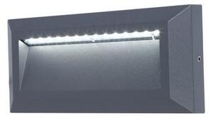 LUTEC Venkovní LED nástěnné svítidlo HELENA, 10,5W, denní bílá, IP54, šedé 5191602118