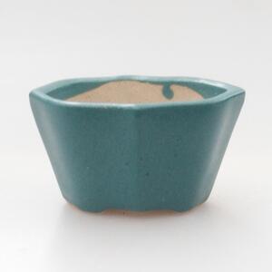 E-bonsai Keramická bonsai miska 3 x 4,5 x 2,5 cm modrá
