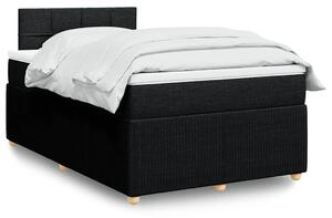 Box spring postel s matrací černá 120x190 cm textil 3287397