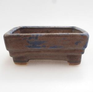 E-bonsai Keramická bonsai miska 9 x 7,5 x 3,5 cm modrá
