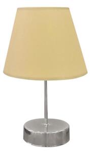 Stolní lampa 1xE27/60W/230V béžová/lesklý chrom