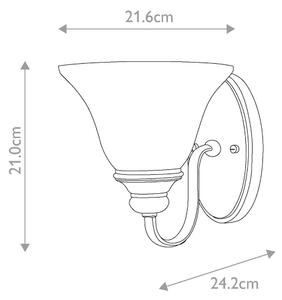 Hinkley HK-CELLO1 - Nástěnné svítidlo CELLO 1xE27/60W/230V