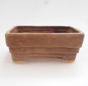 E-bonsai Keramická bonsai miska 9 x 7,5 x 3,5 cm hnědá