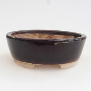 E-bonsai Keramická bonsai miska 9,5 x 8 x 3 cm hnědá