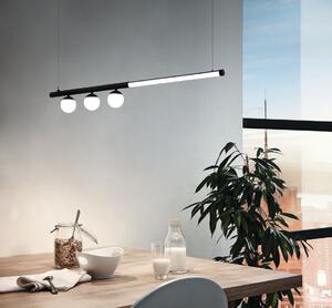 EGLO LED závěsné osvětlení nad jídelní stůl PHIANEROS, 22W, teplá bílá, černé 99376