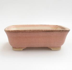 E-bonsai Keramická bonsai miska 14,5 x 12 x 4,5 cm růžová