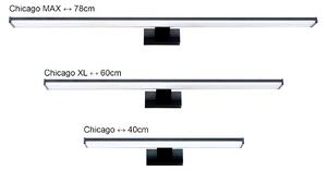 TOP-LIGHT LED osvětlení nad zrcadlo CHICAGO XL, 12W, denní bílá, 60cm, černé, IP44 Chicago XL