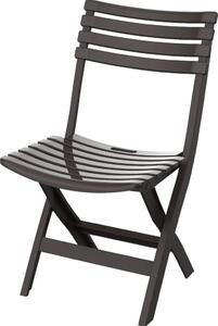 Skládací plastový balkónový nábytek 2+1, hnědý, Duramax IDMOFXX081BR