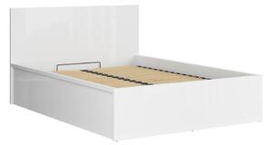 BRW TETRIX postel LOZ/160/B, bílý lesk