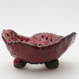 E-bonsai Keramická Skořápka 8,5 x 8 x 4,5 cm červená