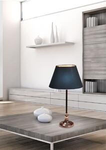 CLX Moderní stolní lampa ENNA, 1xE27, 60W, černoměděná 41-38821