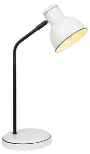 CLX Moderní stolní lampa ZANOBI, 1xE14, 40W, černobílá 41-72078