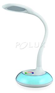 PLX Flexibilní LED stolní lampa RICHMOND, 6,5W, teplá bílá, RGB, bílá 306074