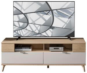 KOMODA POD TELEVIZI, barvy dubu, kašmírová, 160/56/44 cm Stylife - TV stolky & komody pod TV