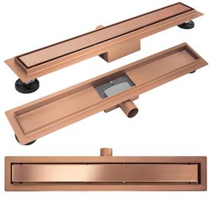 Odtokový žlab Rea Neox brush copper 50