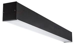 KANLUX Stropní moderní svítidlo AMADEUS, 1xT8, G13, 18W, 63x6x7cm, černé, matný difuzor 27417