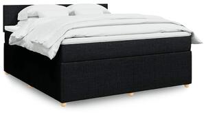 Box spring postel s matrací černá 180x200 cm textil 3287530