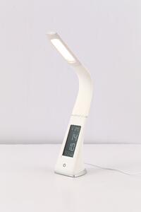 NIPEKO Stolní multifunkční stmívatelná LED lampa s displayem, 5W, bílá 9900040